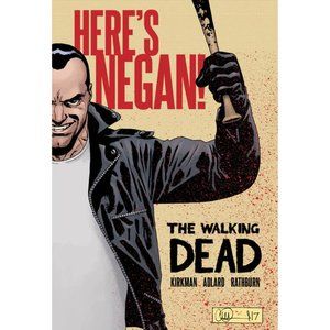 THE WALKING DEAD "HERE'S NEGAN!" - HARDCOVER BOOK